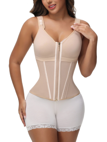 Overbust Shapewear Hohe Kompression mit Reißverschluss