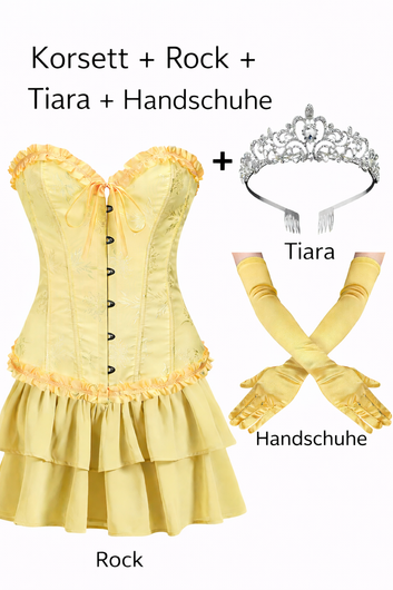 Set: Elegance Korsett Prinzessin Belle